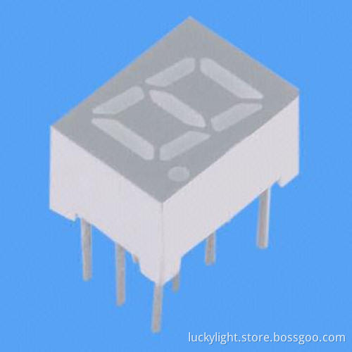 (0.28-inch) Single Digit Display, Made with White Segments and Grey Surface